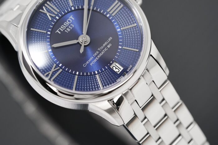 Tissot Ladies Automatic Watch Chemin Des Tourelles Powermatic 80 Blue - T099.207.11.048.00 - Image 5